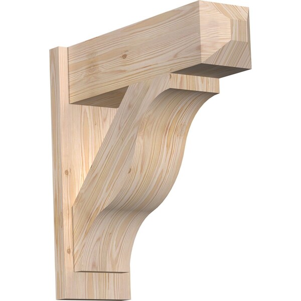 Ekena Millwork Funston Smooth Craftsman Outlooker, Douglas Fir, 7 1/2"W x 24"D x 24"H OUT08X24X24FST04SDF - main